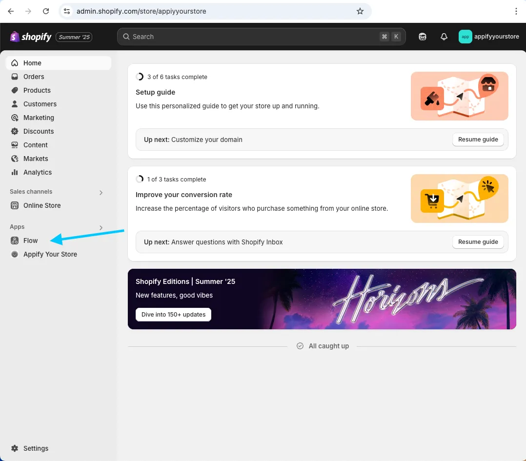 Shopify Flow app