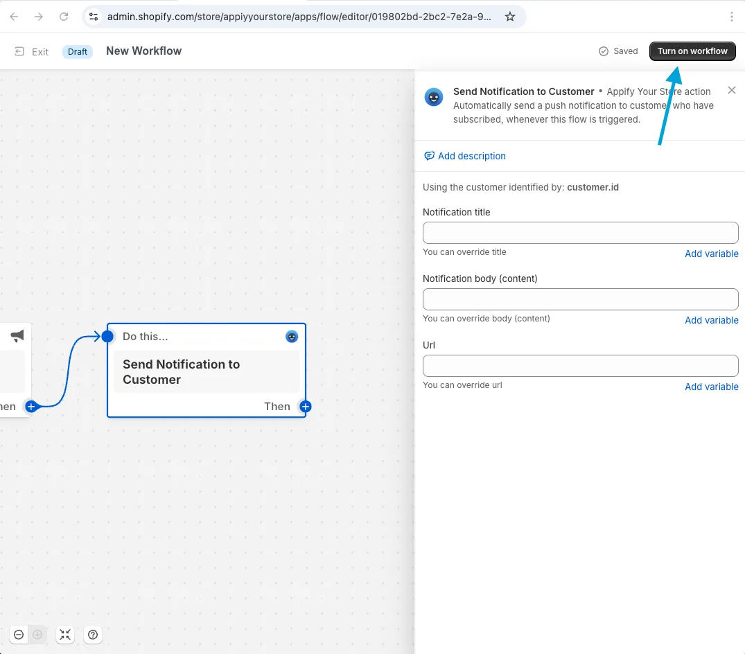 Activate workflow